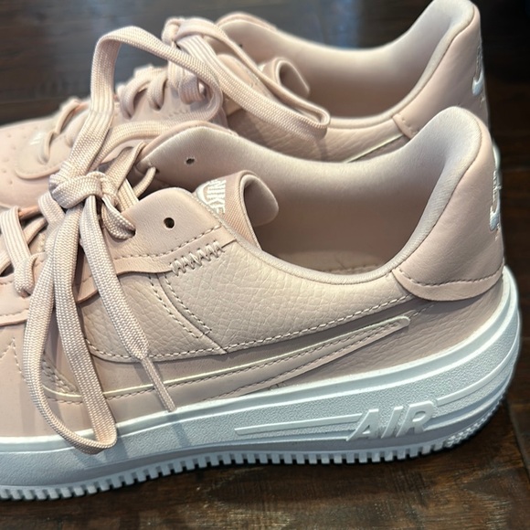 Nike Women's Pink Air Force 1 Sneakers - Picture 2 of 4